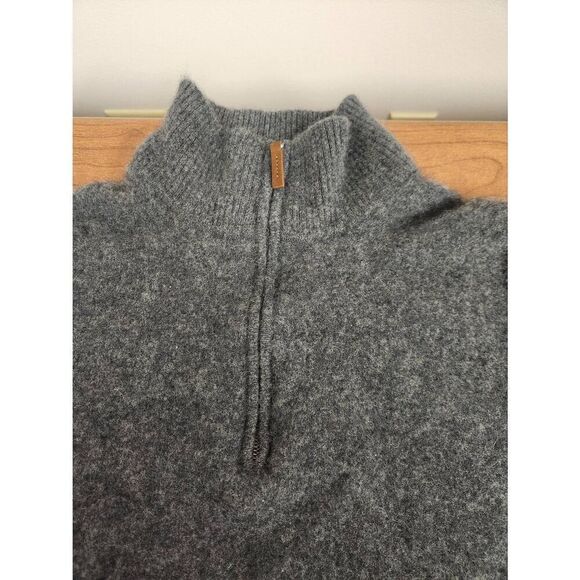 Nordstrom Large Cashmere Quarter Zip Pullover Sweater - Picture 3 of 5